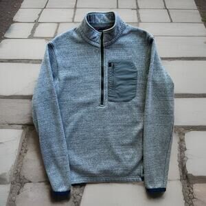 Relwen Micropile Half Zip Small Gray Lightweight Pullover
